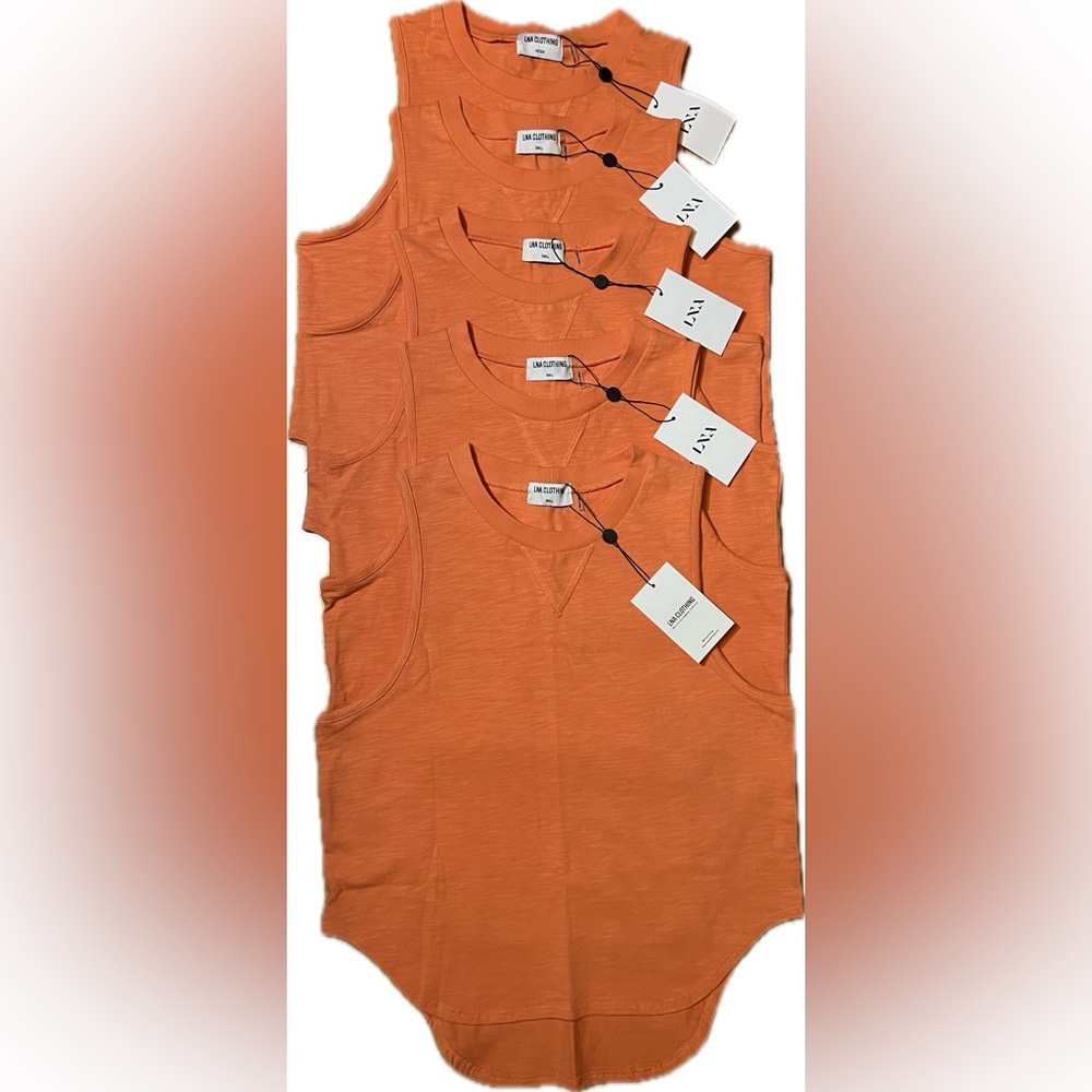 LNA | Orange Tank Tops NWT